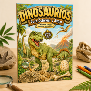 Dinosaurios – Libro para Colorear y Jugar